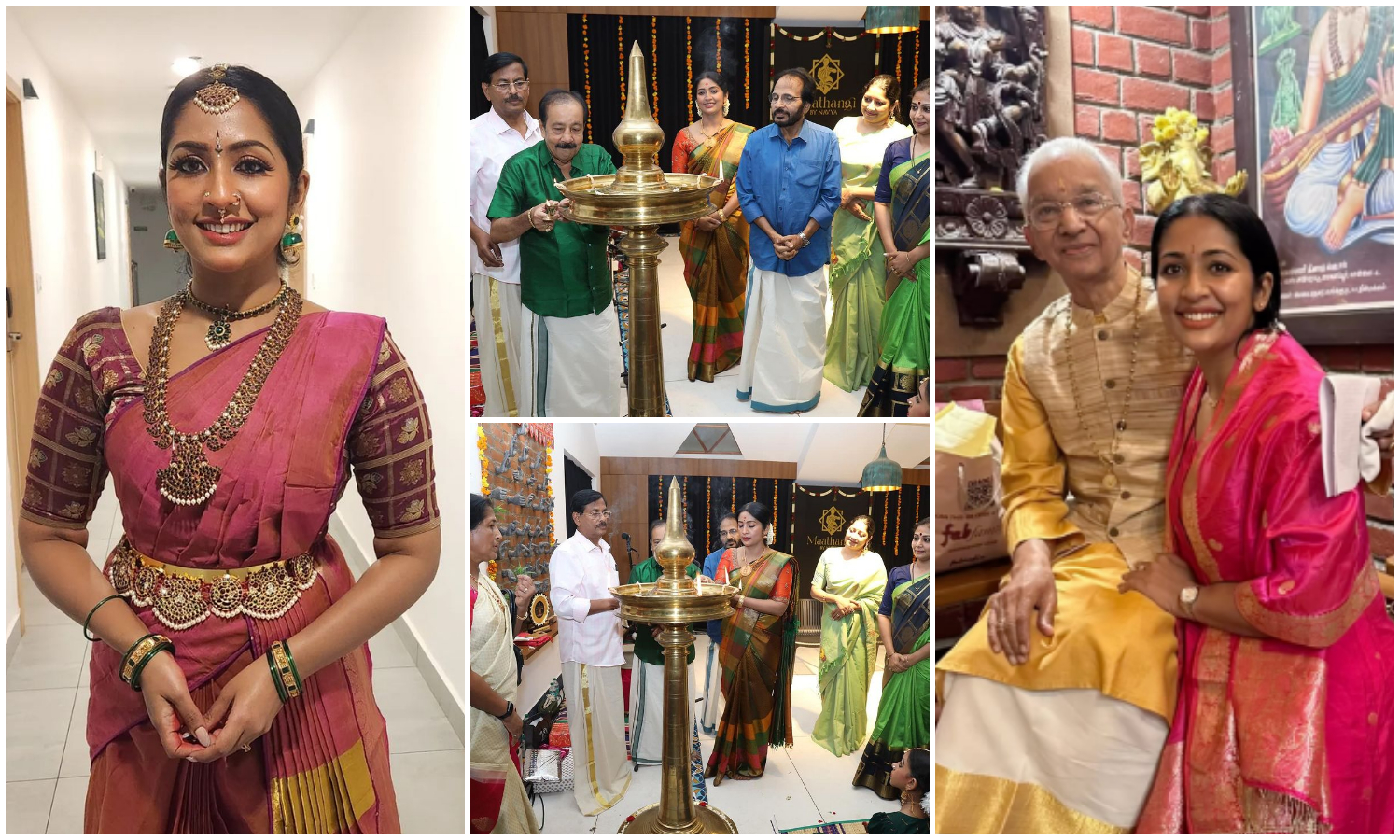 Navya Nair Celebrated Mathamgi First Anniversary