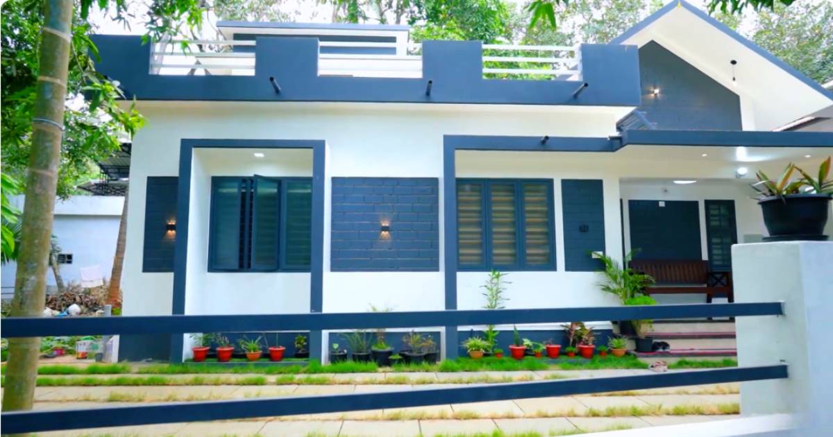 1300 sqft Modern simple house